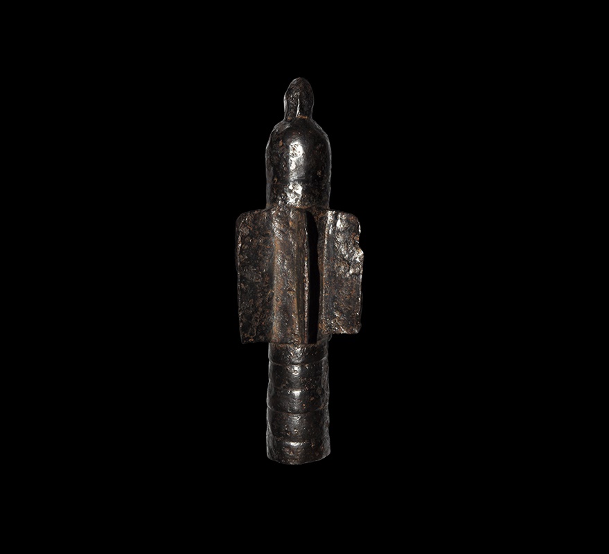Medieval Silver Inlaid Flanged Macehead
