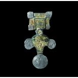 Anglo-Saxon Gilt Great Square-Headed Brooch