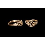 Post Medieval Gold Love-Knot Ring
