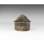 Bronze Age Carved Hut Model or Lid