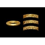 Post Medieval Gold 'A freinds gift' Posy Ring