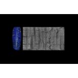 Western Asiatic Anatolian Cylinder Seal with Figure and Animals