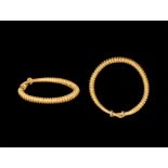 Iron Age Gold Ribbed Ring