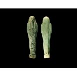 Egyptian Shabti with Panel of Hieroglyphs