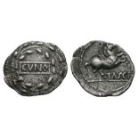 Celtic Iron Age Coins - Trinovantes and Catuvellauni - Cunobelin - Wreath Silver Unit