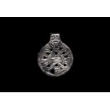 Viking Jellinge Gripping Odin Pendant