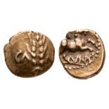 Celtic Iron Age Coins - Trinovantes and Catuvellauni - Cunobelin - Wild Variant Gold Quarter Stater