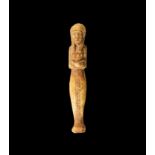 Egyptian Bone Statuette