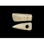 Stone Age Scandinavian Pierced Boat-Shaped Axehead