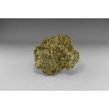 Natural History - Massive Pyrite Crystal Boulder.