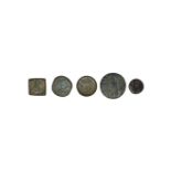 English Medieval Coins - Coin Weights and Jeton Group [4]