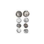 English Tudor Coins - Elizabeth I - Sixpence and Threepences Group [4]