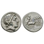 Ancient Roman Republican Coins - Anonymous Issues - Quadriga Denarius