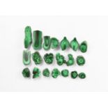 Natural History - Polished Malachite Mineral Specimen Group