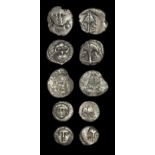 Ancient Greek Coins - Apollonia Pontika - Mixed Silver Issues Group [5]