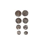 English Medieval Coins - Edward III to Commonwealth - Halfgroat and Penny Group [4]