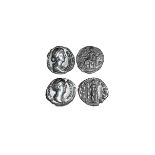 ANCIENT ROMAN IMPERIAL COINS - FAUSTINA II(WIFE OF M. AURELIUS)-AETERNITAS+VESTA DENARII GROUP [2]