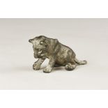 Post Medieval Lion Cub Figurine