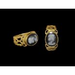 Roman Gold Ring with Cameo