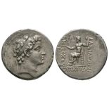 Ancient Greek Coins - Seleucid - Antiochos V Eupator - Zeus Tetradrachm