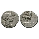 Ancient Roman Republican Coins - Man Aemilius Lepidus - Triumphal Arch Denarius