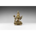 Tibetan Gilt Arya Tara Statuette