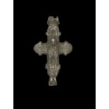 Byzantine Reliquary Cross Pendant