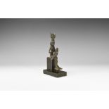 Egyptian Isis and Horus Figurine