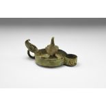 Roman Oil Lamp with Eagle