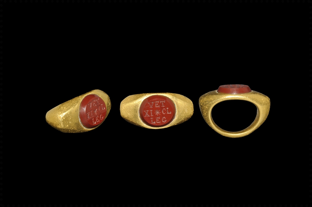 Roman Gold Ring of Legio XI Claudia