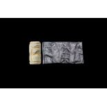 Western Asiatic Neo-Assyrian Cylinder Seal with Antelope and Figure