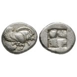 Ancient Greek Coin - Klazomenai Ionia - Winged Boar Drachm