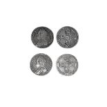 English Milled Coins - George II - 1746 LIMA and 1757 - Sixpences [2]