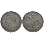 English Milled Coins - George IV - 1821 SECUNDO - Crown