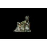 Roman River God Statuette