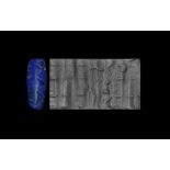 Western Asiatic Anatolian Cylinder Seal with Figure and Animals