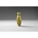 Roman Translucent Green Date Flask