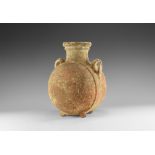 Western Asiatic Holy Land Two-Handled Flask