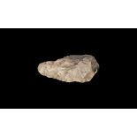 Stone Age British Large Knapped Bifacial Handaxe