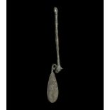 Roman Swan-Necked Spoon with Bull