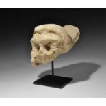 Roman Marble Head of a Youth