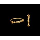 Greek Gold Figural Ring