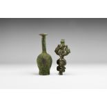 Western Asiatic Luristan Master of Animals Sceptre Finial Group