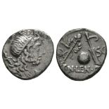 Ancient Roman Republican Coins - Cn Lentulus - Genius Denarius