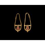 Roman Gold Earring Pair