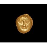 Scythian Gold Female Mask Appliqué