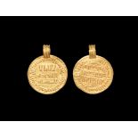 Viking Gold Dinar Coin Pendant