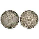 English Milled Coins - Victoria - 1849 - Godless Florin