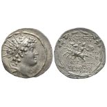 Ancient Greek Coins - Seleucid - Antiochos VI Dionysos - Dioskuri Tetradrachm