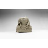 Gandharan Seated Buddha Torso